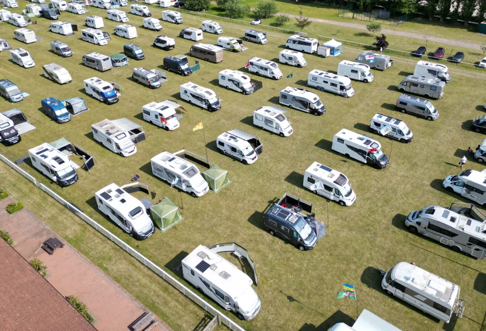 Parked up and ready to enjoy the weekend