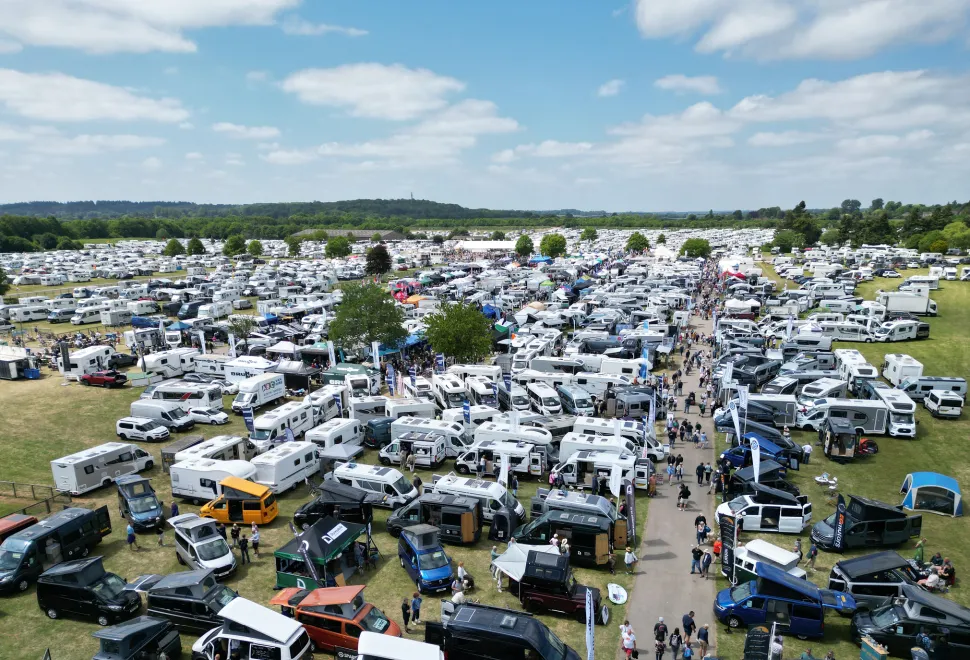 A busy Newbury show trade area