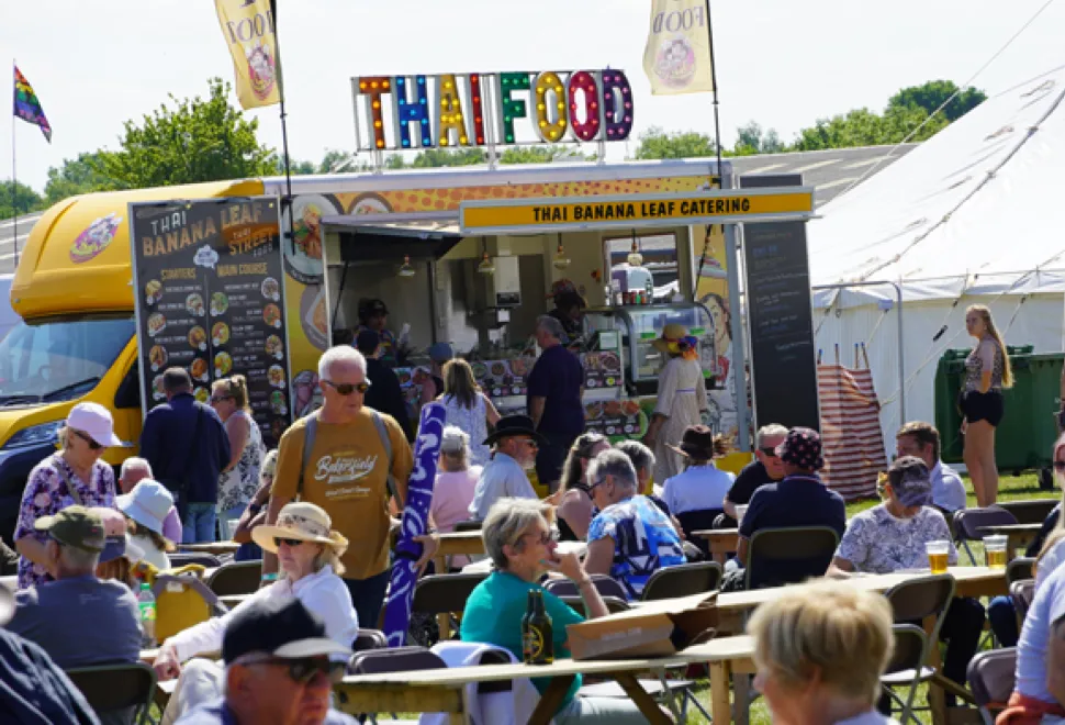 Plenty of food options available at the Newbury show