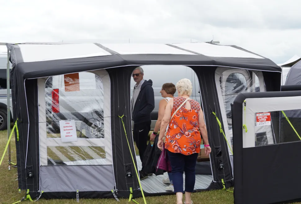 Awnings available for all different types of units in the trade area at Norfolk