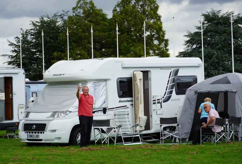 Happy campers at the Norfolk show