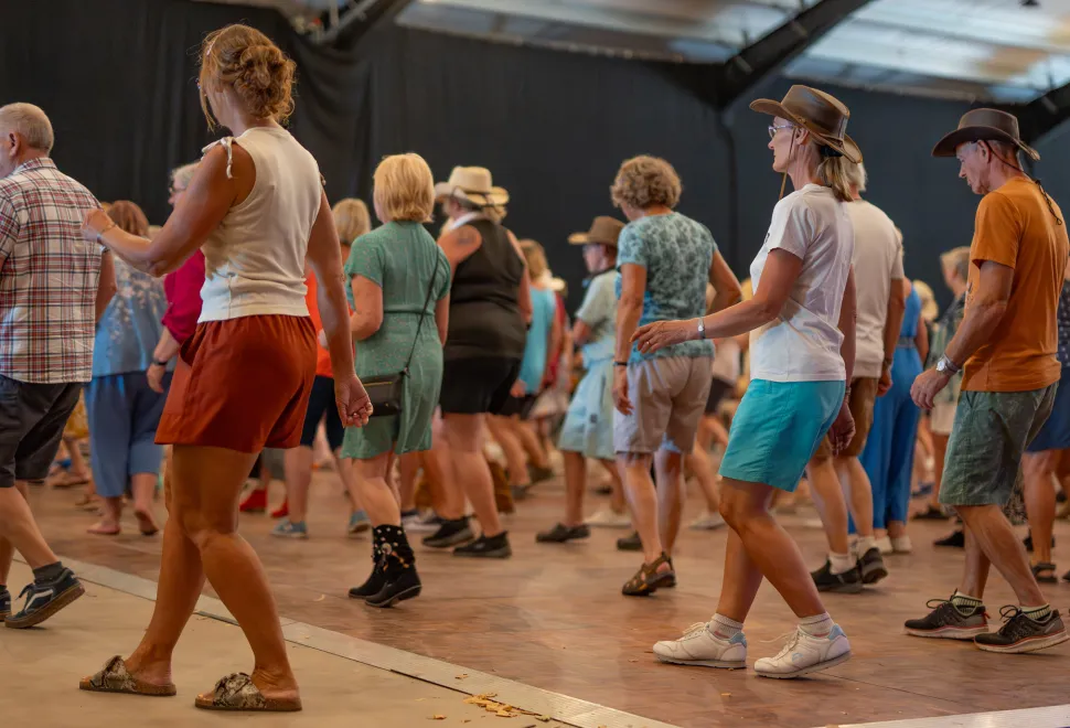 Line dancing at the Malvern Western show