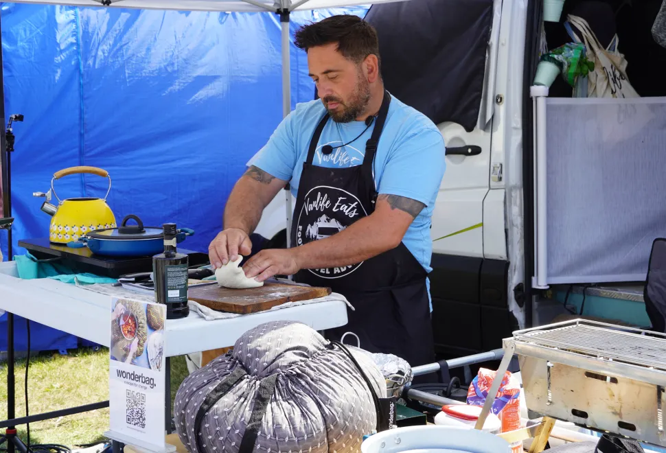 Cooking demonstrations at the Malvern Western show.
