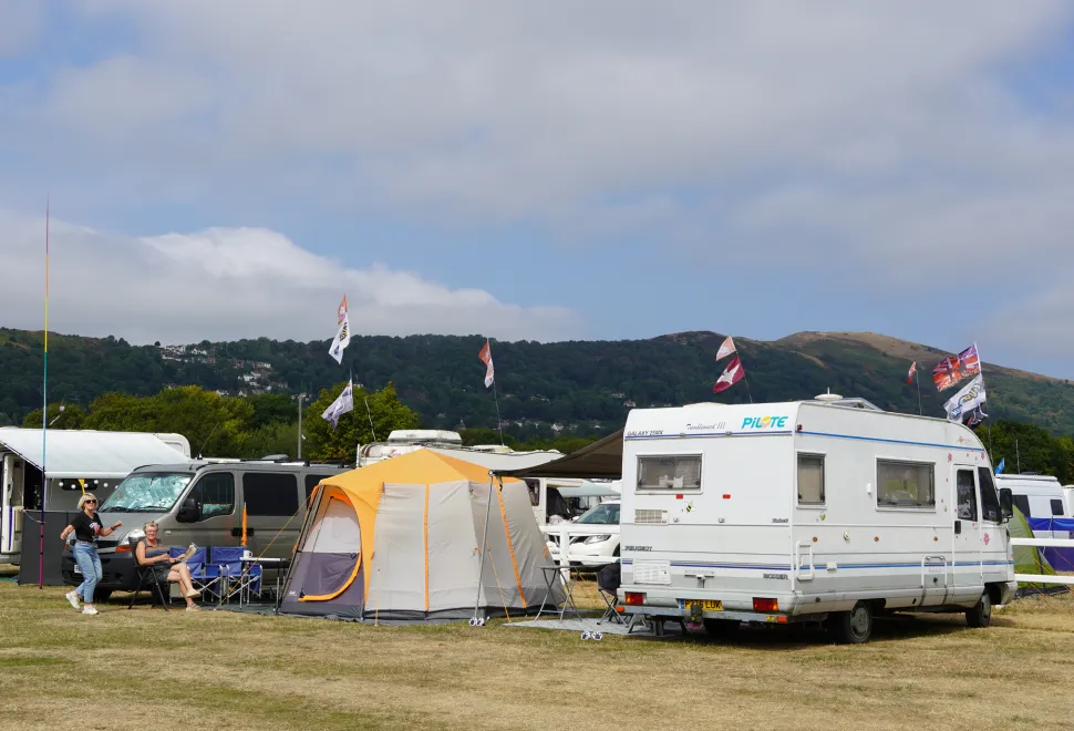 Camping under the Malvern foot hills