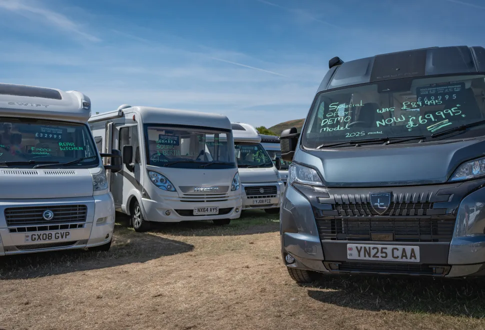 A lovely selection of new & used vehicles for sale at the Malvern show