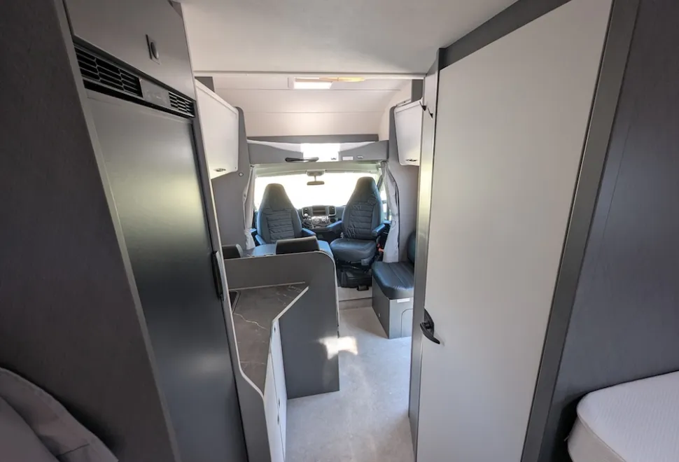 Etrusco A 6.9 SB 2026 motorhome general interior from beds to front