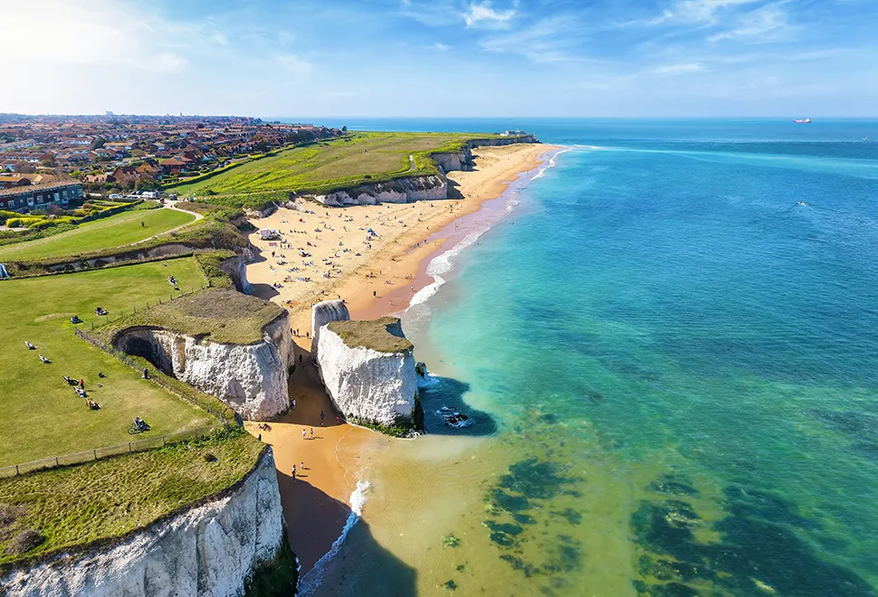 Aerial view Kent coast