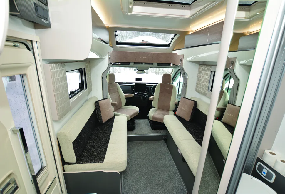 Bailey Alora 69-4S motorhome lounge