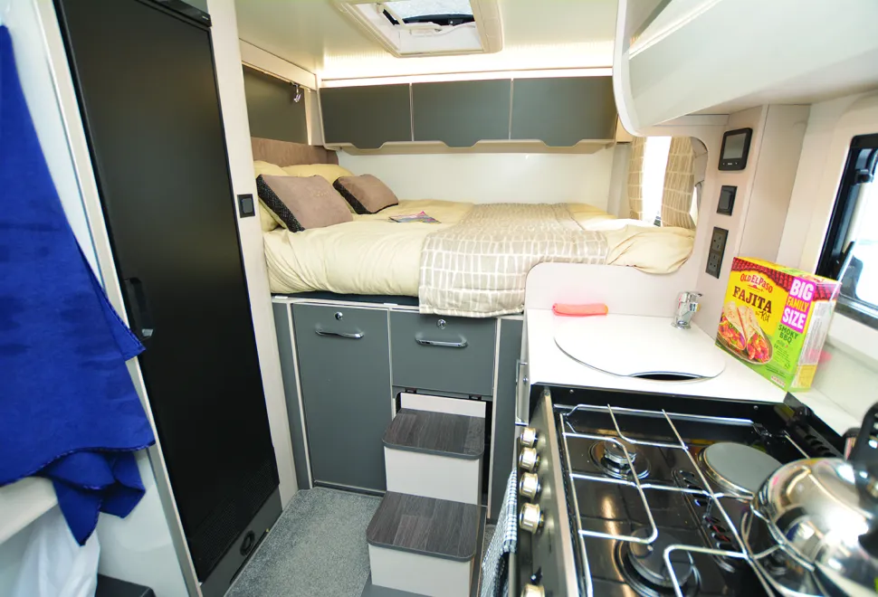 Bailey Alora 69-4S motorhome bed