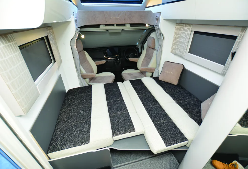 Bailey Alora 69-4S motorhome lounge bed