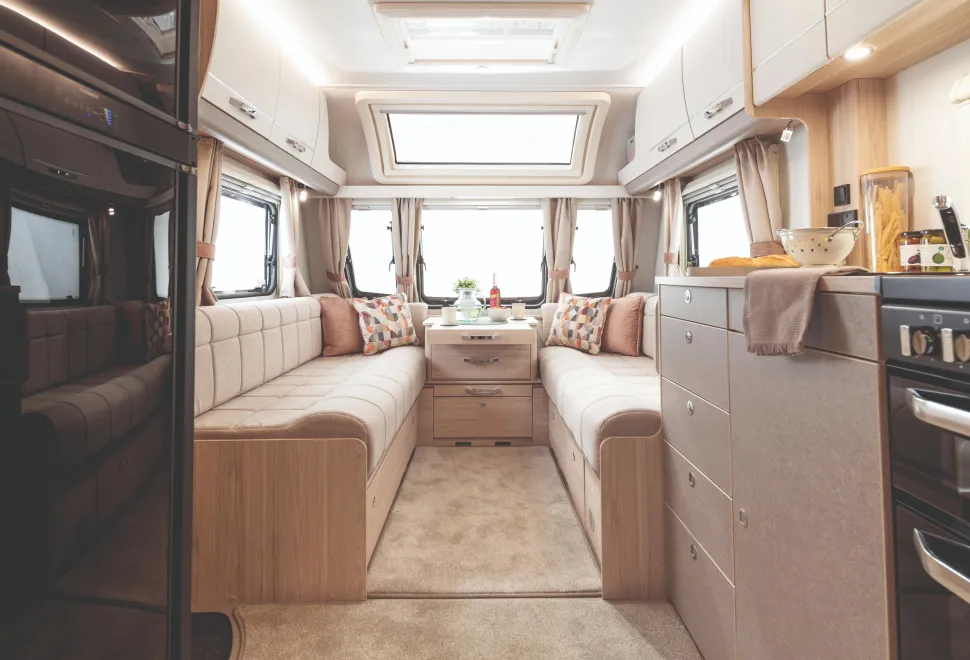 Inside the Elddis Whirlwind 868