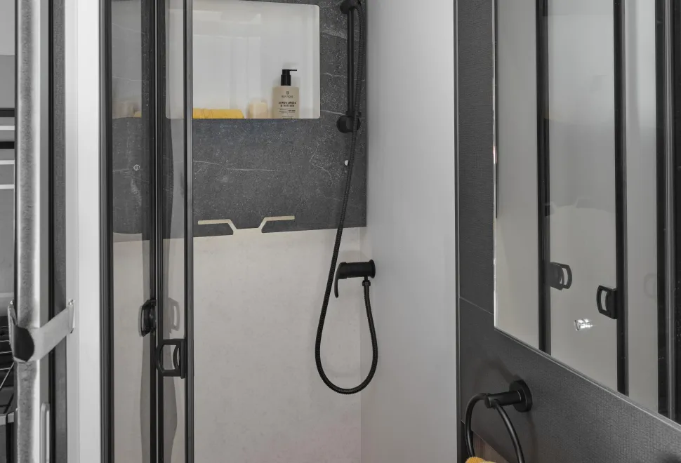 The washroom inside Swift Trekker 540