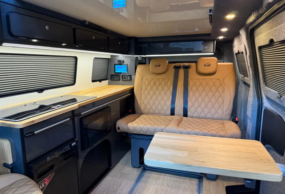 Inside a Woodstock Campervan