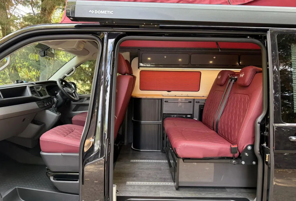 Inside a Woodstock Campervan