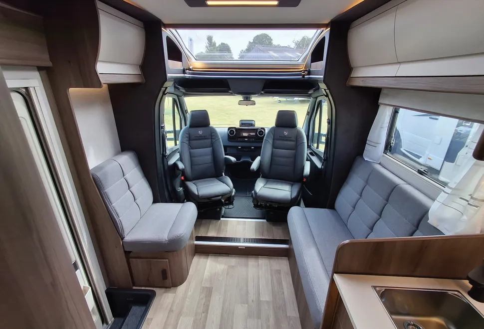 Coachman Sportivo 565 lounge with table stored away