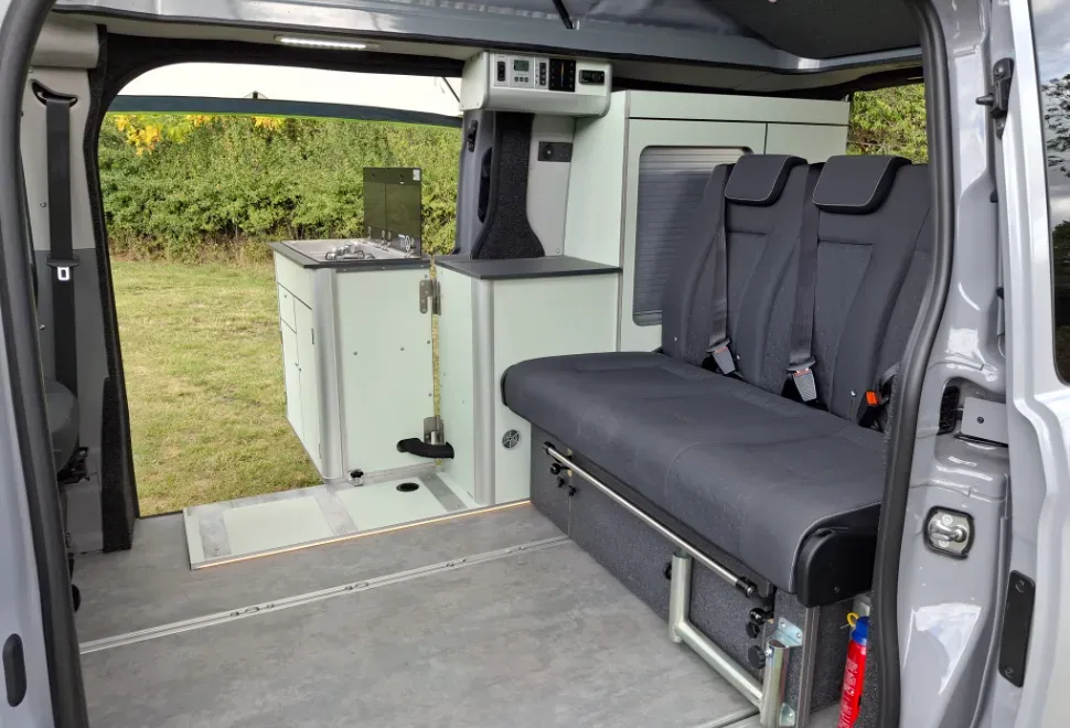 Inside the CMC HemBil Drift campervan