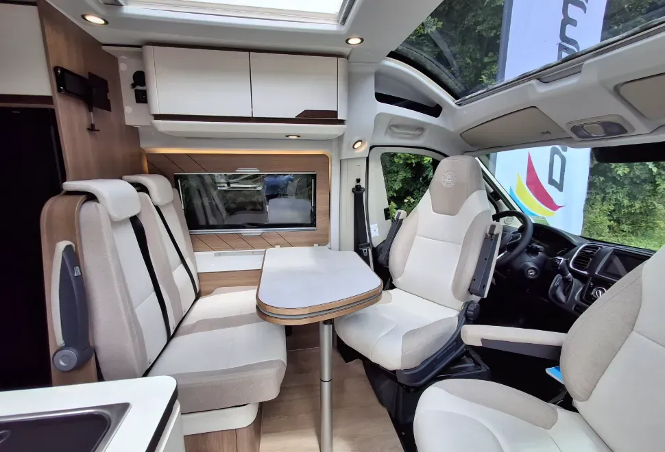 Inside the Dreamer Select D55 20th Anniversary campervan