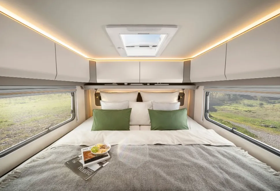 The bedroom inside the Morelo Home 78L