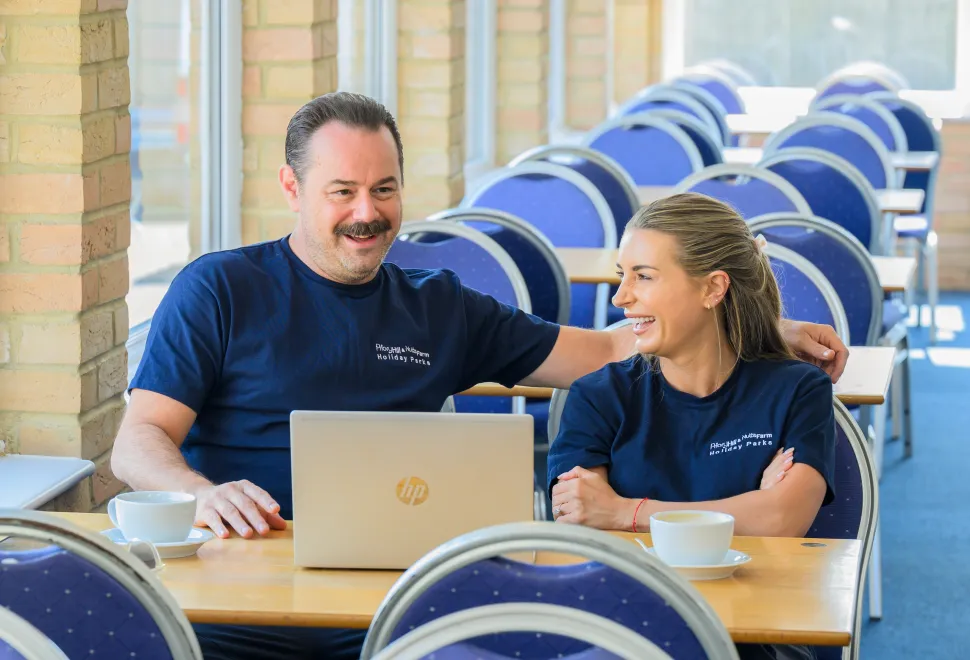 Danny and Dani Dyer running a Kent seaside caravan park
