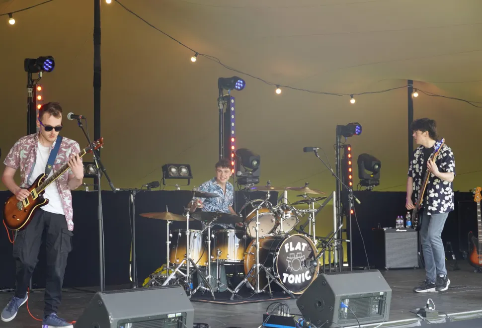 sh - Campervan Campout - Main Stage in full swing