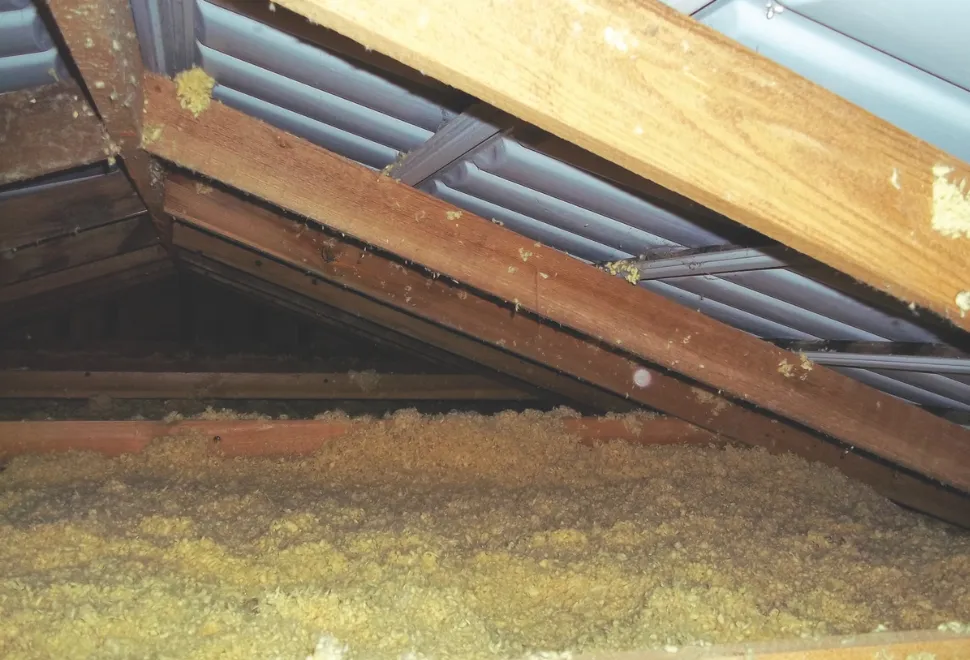 Park home loft insulation