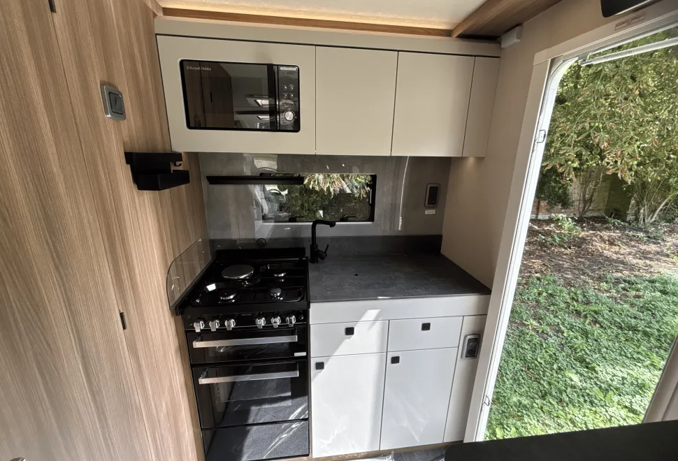 The kitchen inside the Auto-Trail Imala 54