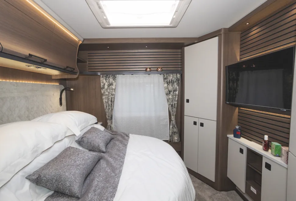 A gorgeous boutique-style bedroom
