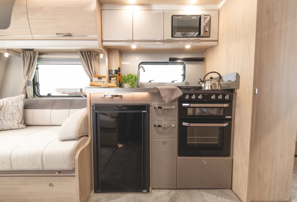 The kitchen of the elddis crusader aurora