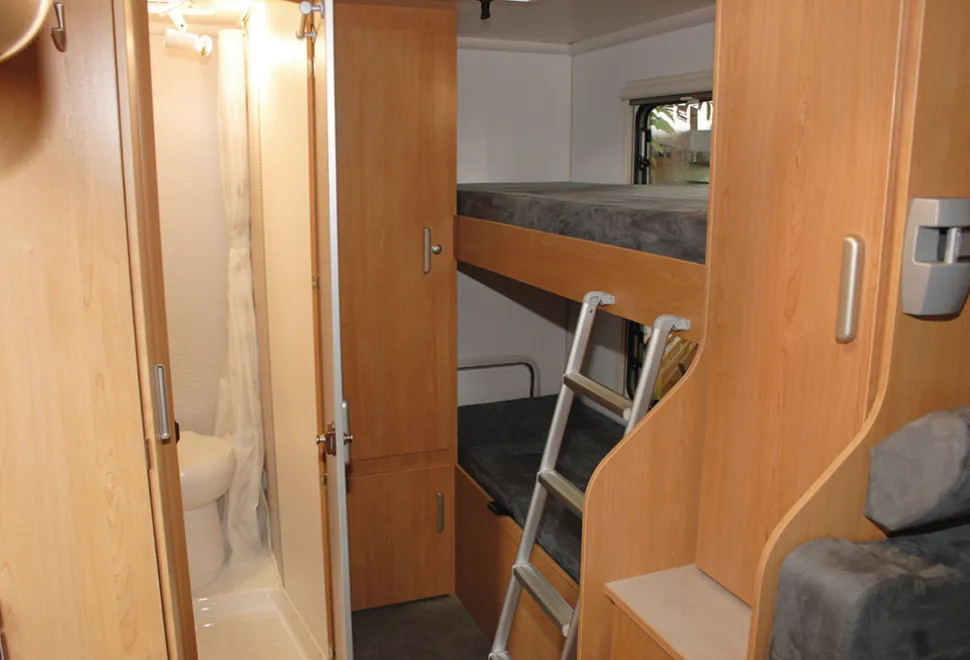 City Van CV 57 L showing bunk beds