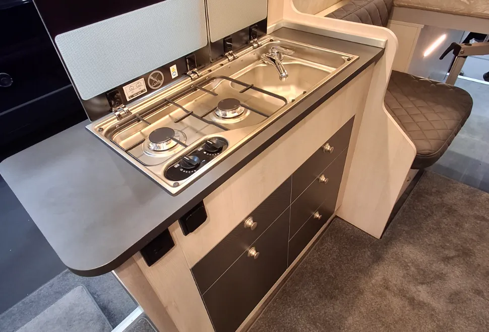 Mega Mobil Classic 600 Twin campervan kitchen