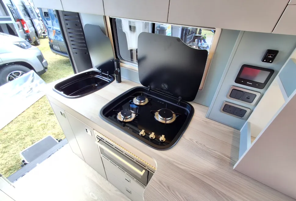 Orange Campers Trouvaille Option 2 Shower campervan kitchen