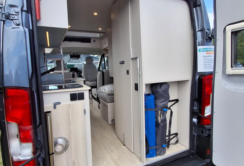 Orange Campers Trouvaille Option 2 Shower campervan rear