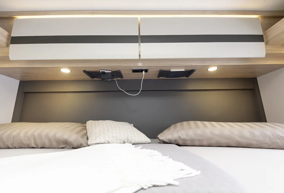 Dethleffs Globebus I 4 bedroom charging