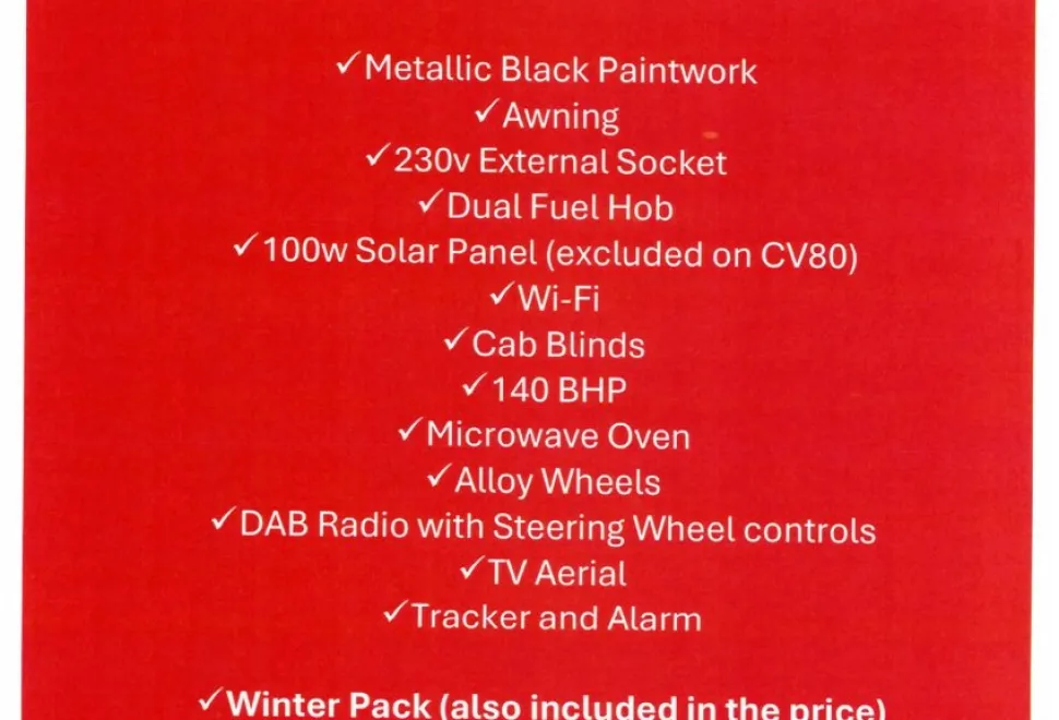 Elddis Evolution CV60 140BHP Auto 2026