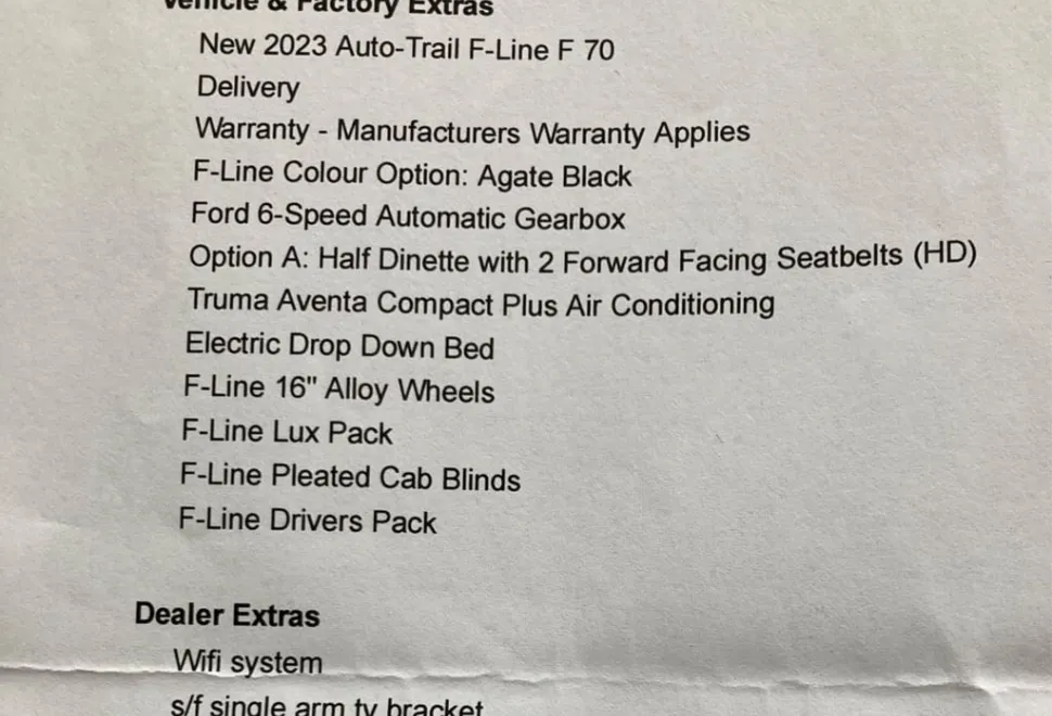 Autotrail F70 2024