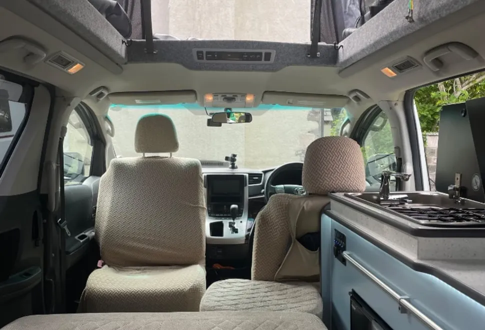Toyota It is a newly converted Toyota Alphard from . with rock'n'roll bed and pop top 2012