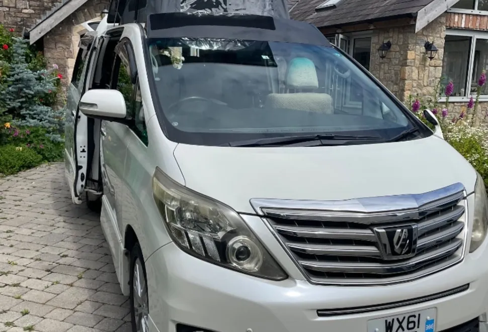 Toyota It is a newly converted Toyota Alphard from . with rock'n'roll bed and pop top 2012