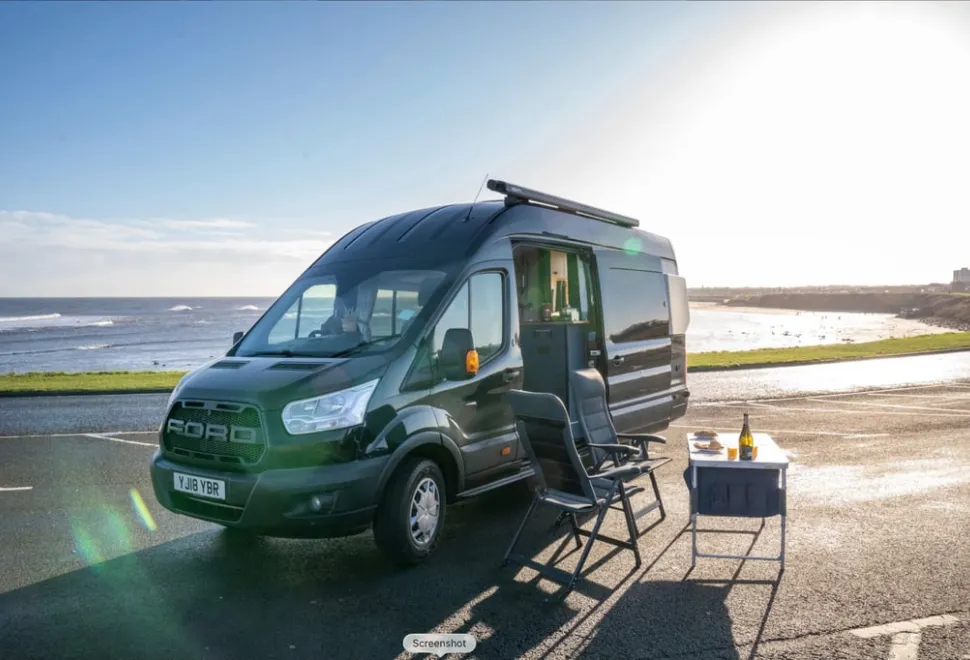 Ford transit double bed with toilet and shower 2018