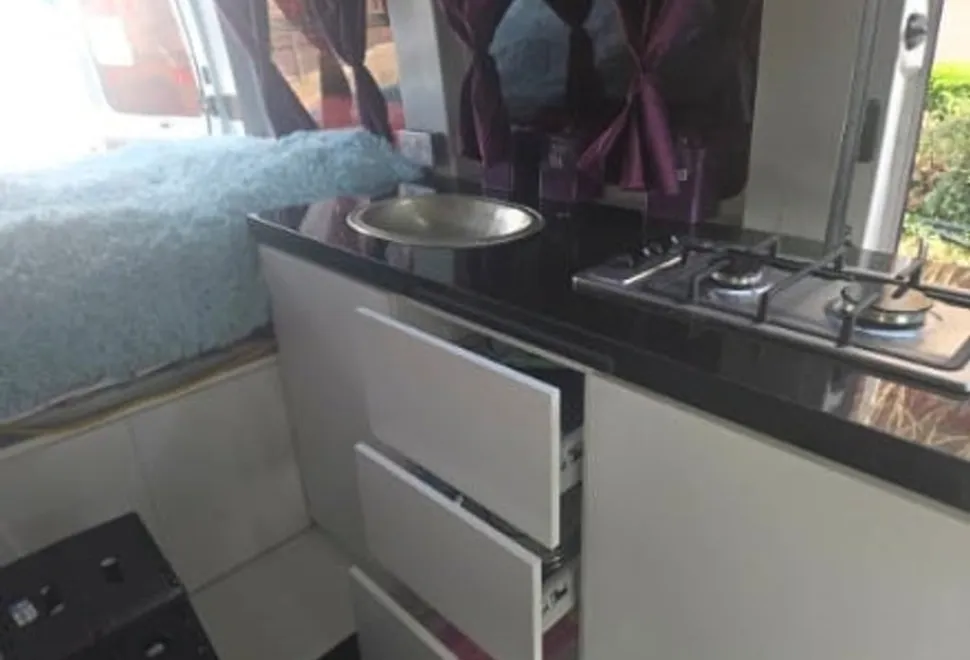 Renault conversion double bed and single at frort 2010