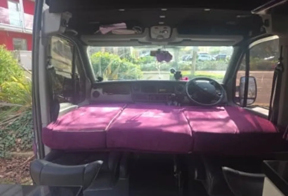 Renault conversion double bed and single at frort 2010