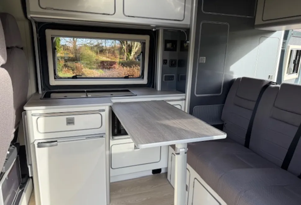 Orange Campers  Trouvaille Classique MWB Layout Option 1 in 2 Colours with a high top roof 2026