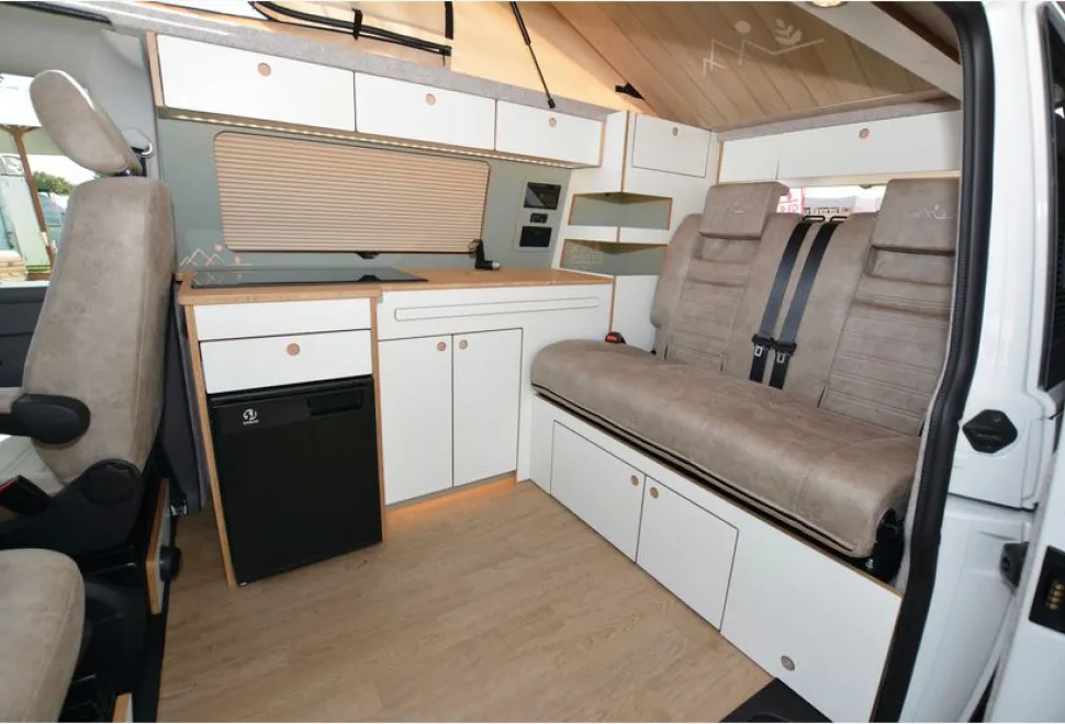 Taylored Campervans Eco Drifter 2.0 rising roof campervan interior