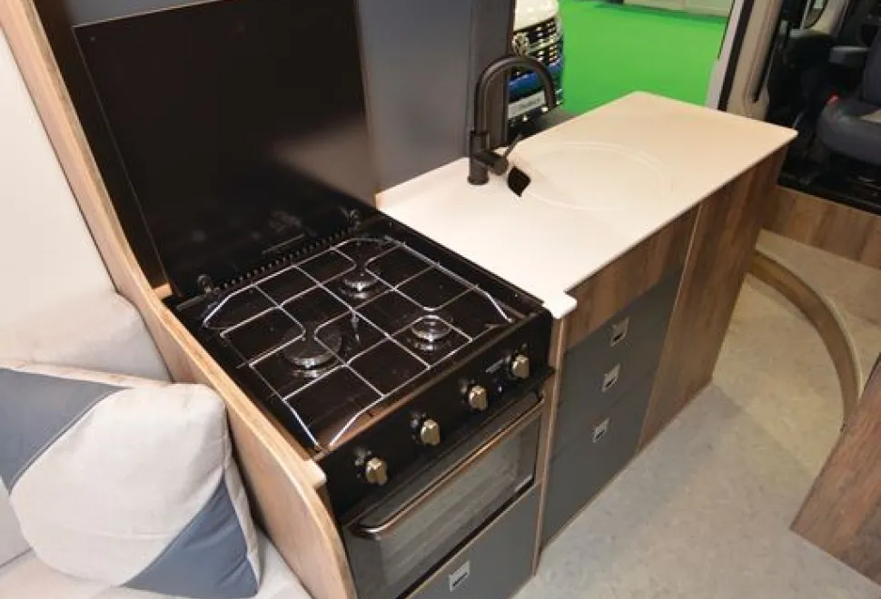 Danbury Royale high-top campervan kitchen