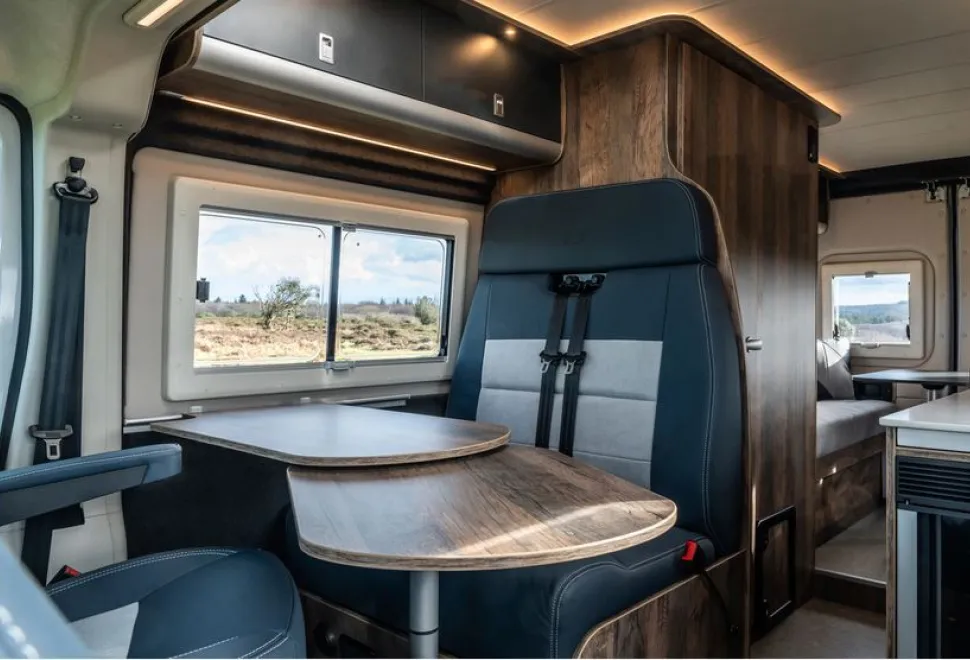 Danbury Royale high-top campervan interior