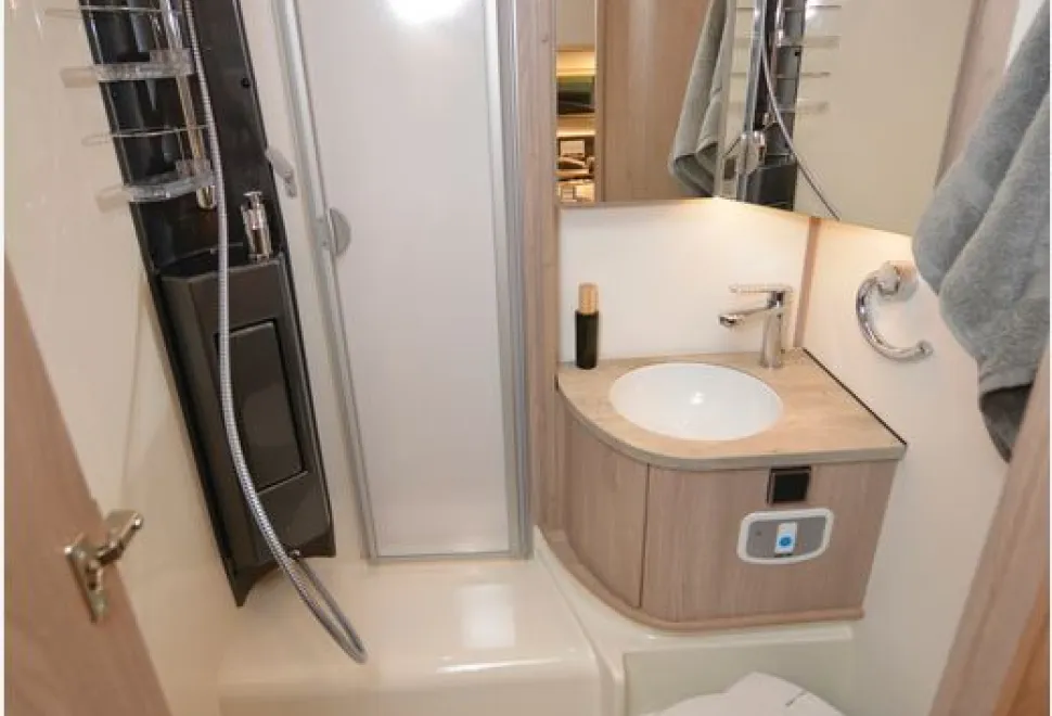 Coachman Travel Master Sportivo 565 low-profile motorhome washroom