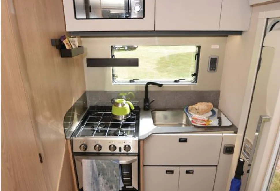 Auto-Trail Excel 620 S low-profile motorhome kitchen