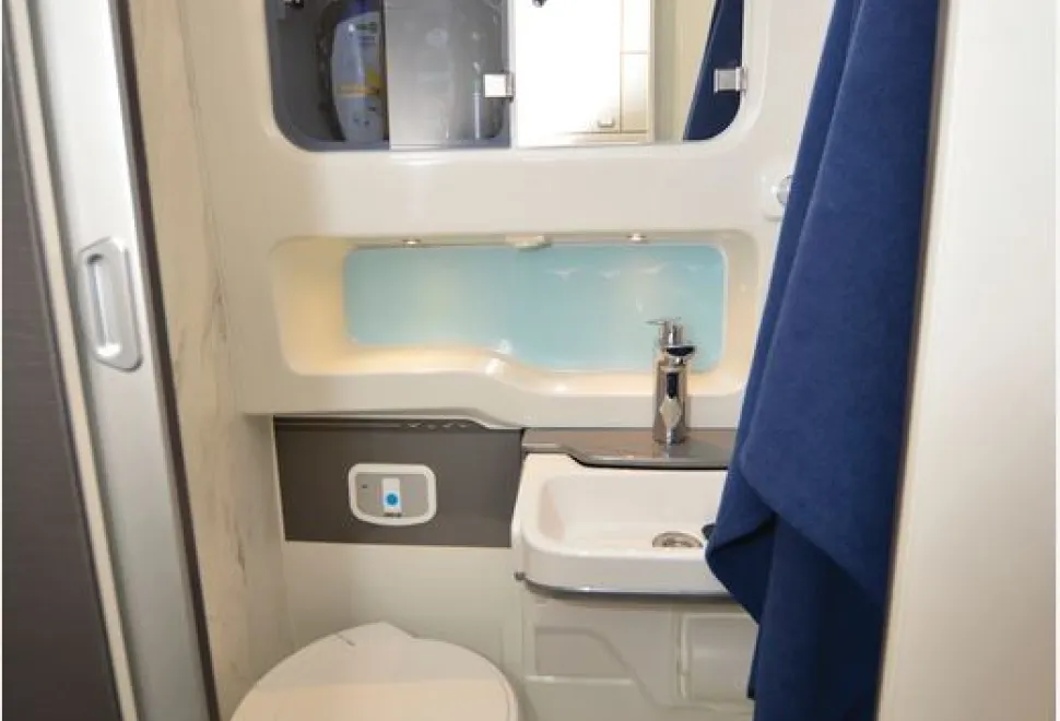Swift Voyager 494 overcab motorhome washroom