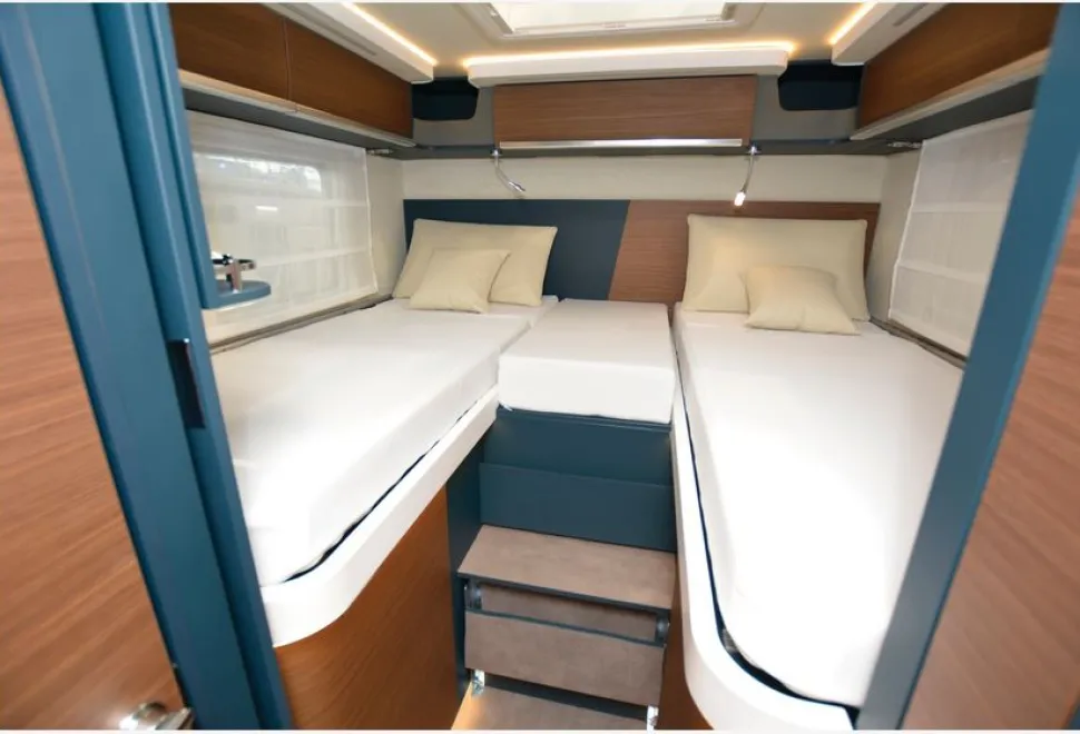 The Laika Kreos H5109 A-class motorhome beds