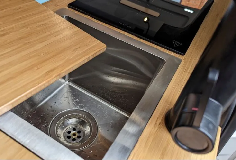 The Love Campers VW ID Buzz campervan sink