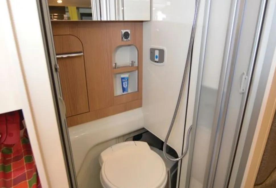 The Malibu Van Compact 540 campervan washroom